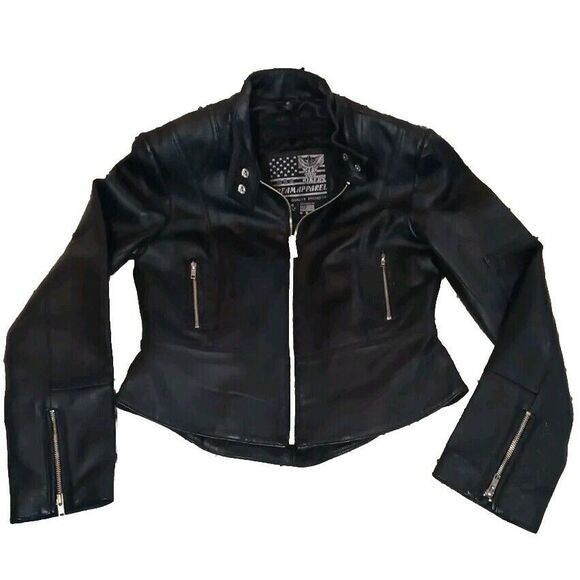 Bikers Dream Apparel Jackets & Blazers - USA Bikers Dream Apparel Womens M 100% Leather Jacket Zip Out Liner Motorcycle